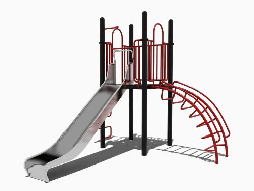 Metaallijn met rvs glijbaan