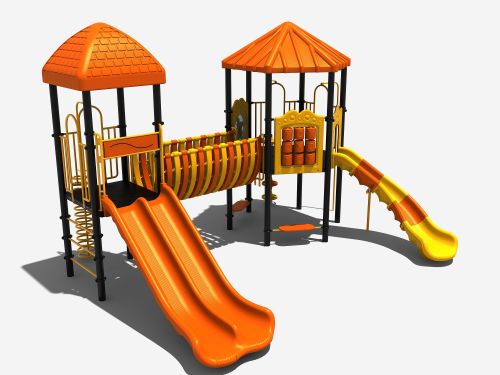 Combinatietoestel met meerdere glijbanen