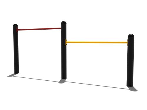 Duikelrek met 2 stangen