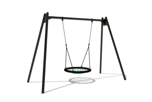 Schommel met vogelnest