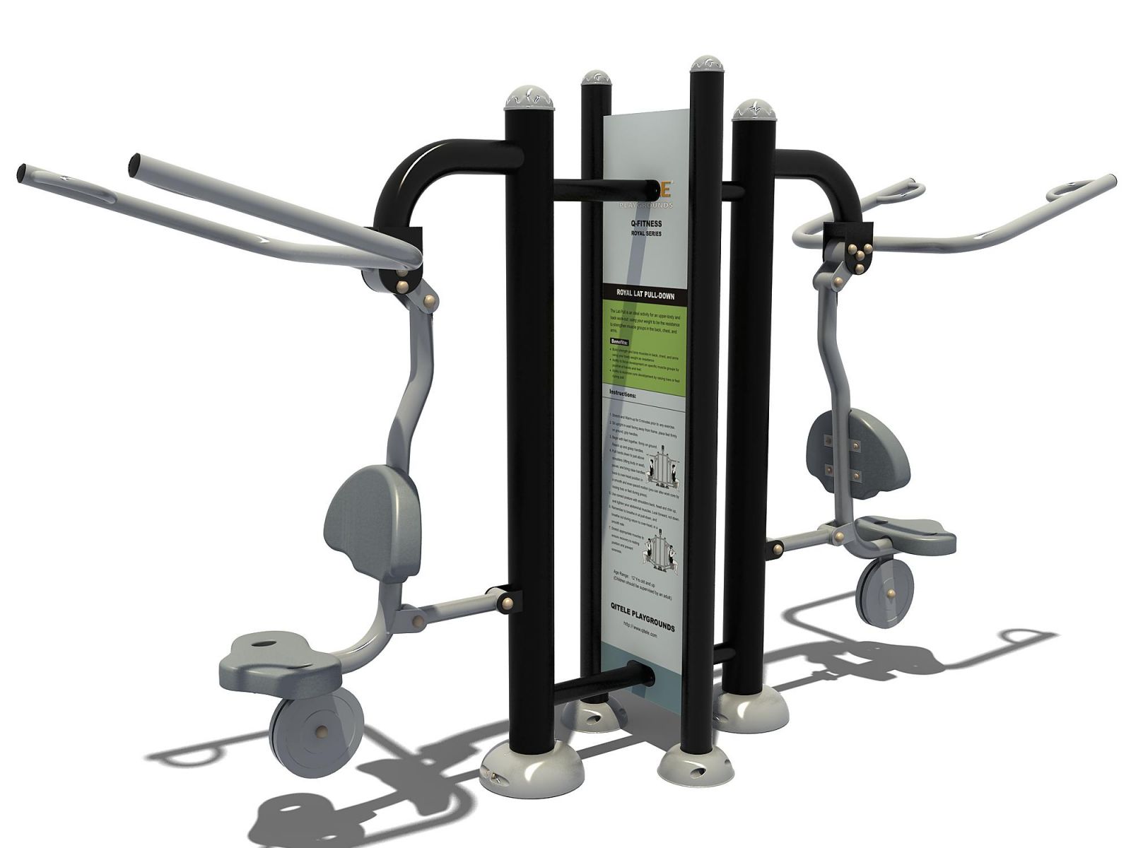 Lat pull down met instructiebord