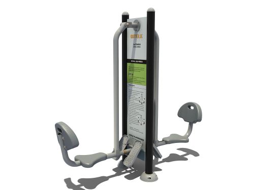 Legpress met instructiebord