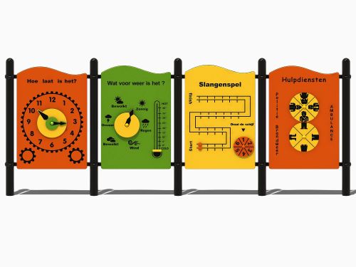 PE speeltoestel klok kijken