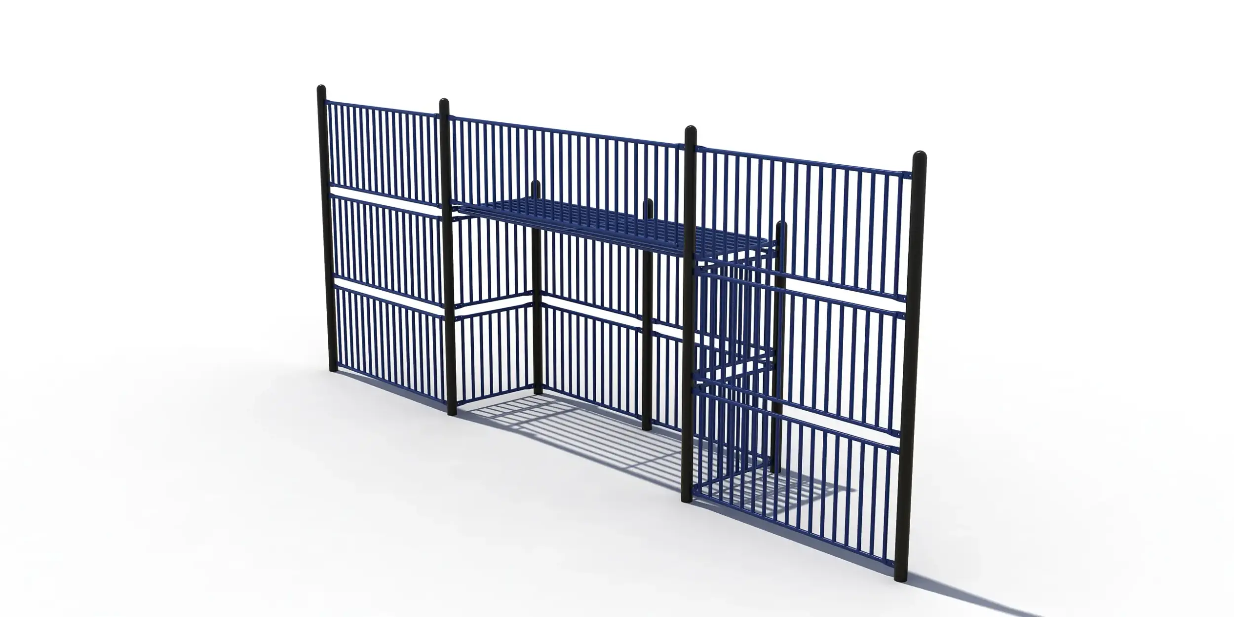 Voetbalwand met grote goal