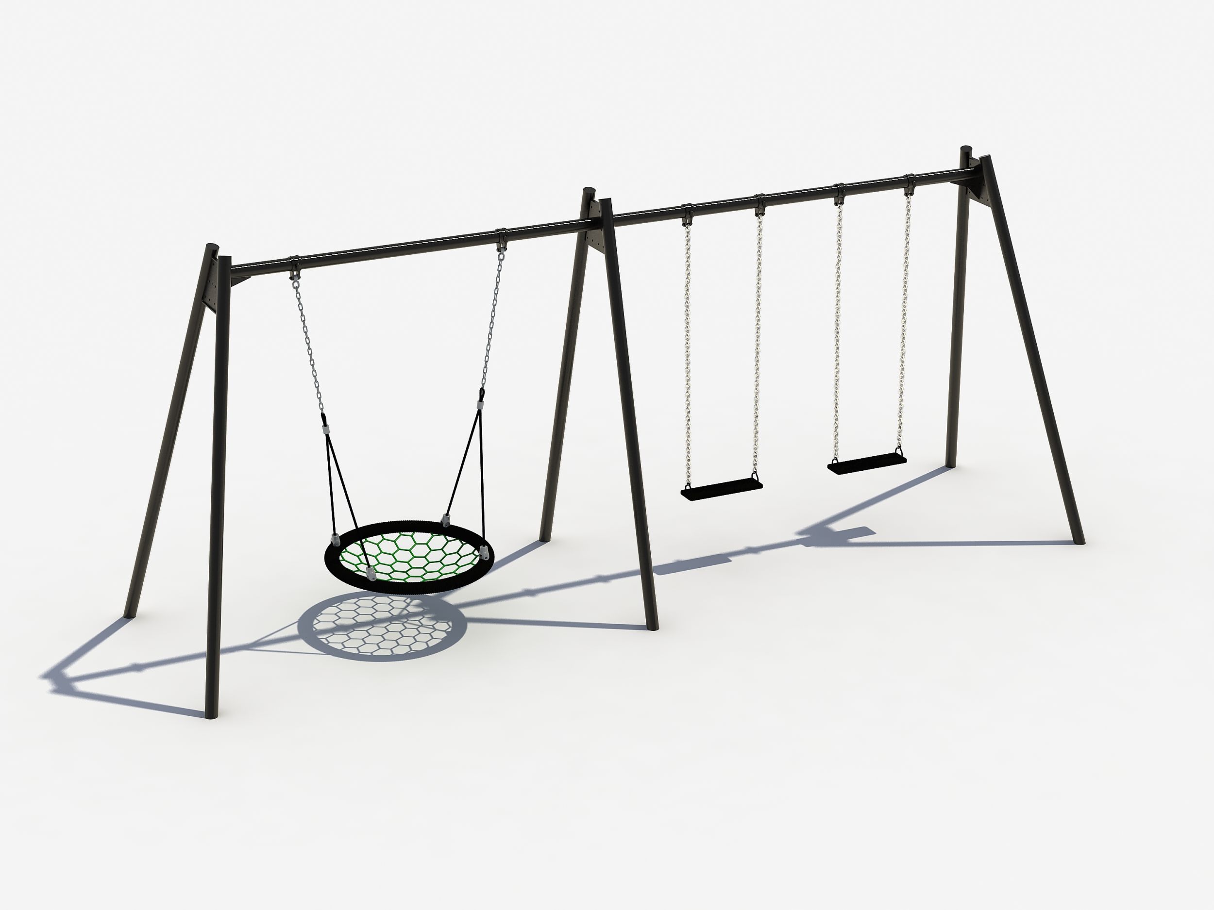 Schommelframe inclusief nest en keuze voor 2 zitjes