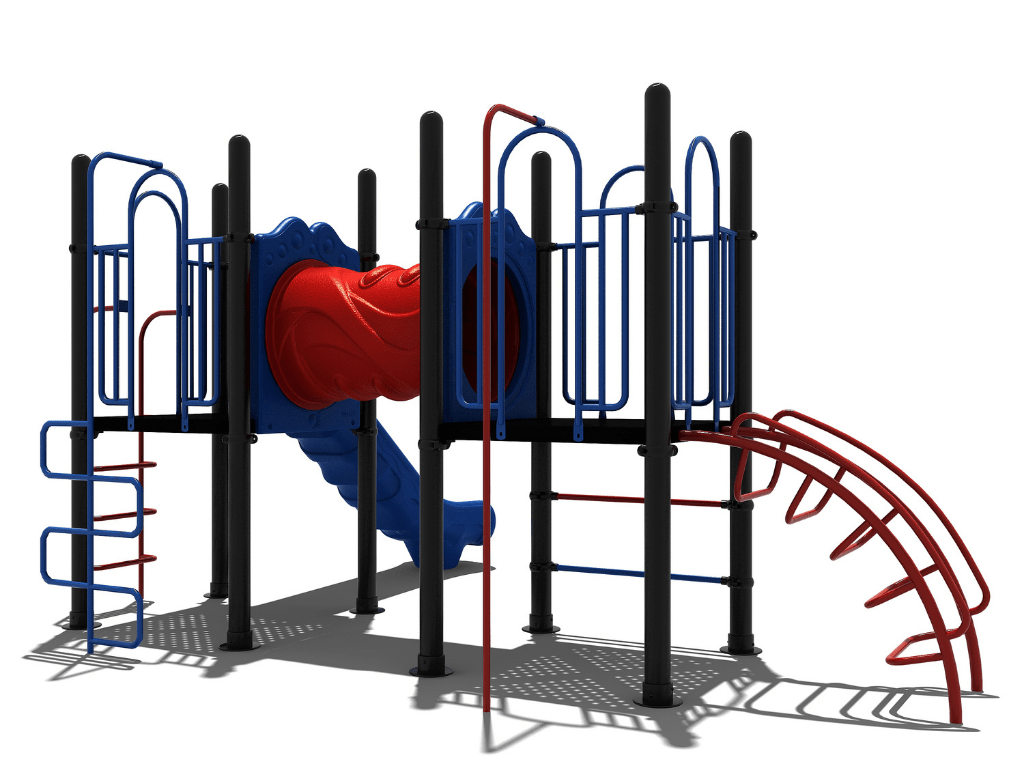 Klimtoestel op kleuterspeelplaats bij basisschool Mozaïek in Rotterdam