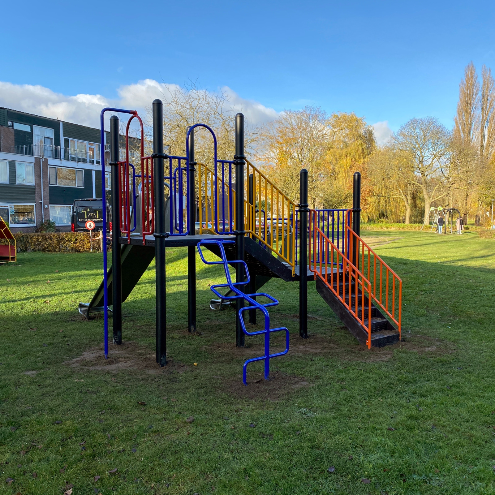 zelf ontworpen speeltoestel in TnT 3D-ontwerper in Oostrikpark Deventer