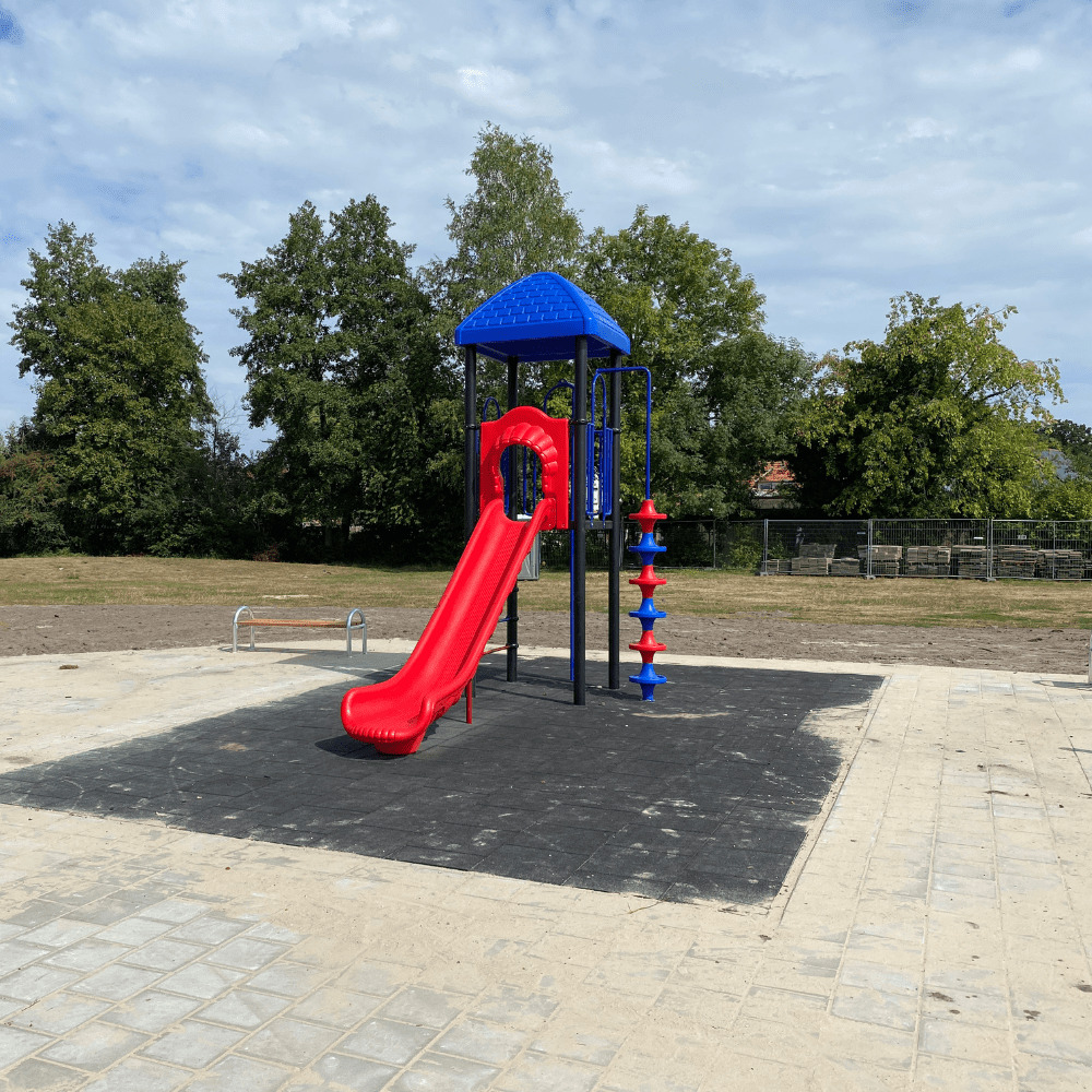 Eigen ontwerp glijbaan bij Paus Joannes in Haaksbergen