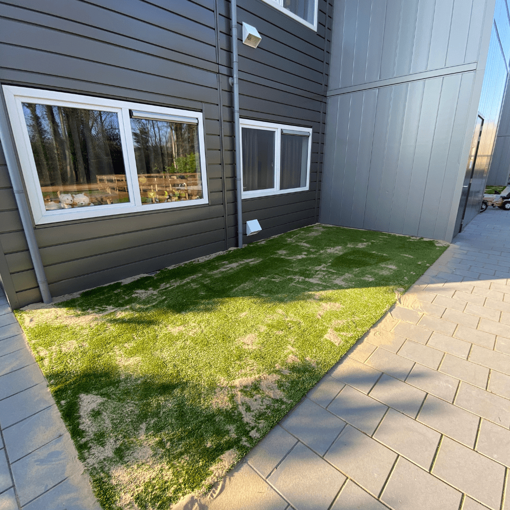 Kunstgras voor spelpanelen project Boskoop-