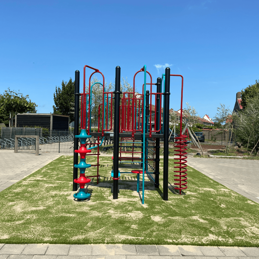 Zelf ontworpen speeltoestel in TnT 3D-ontwerper bij OBS Willemschool in Monster