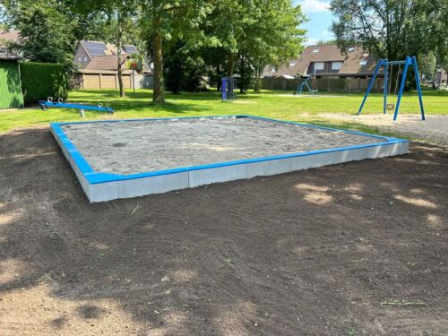 Zandbak betonelementen 6,7×6,7 meter
