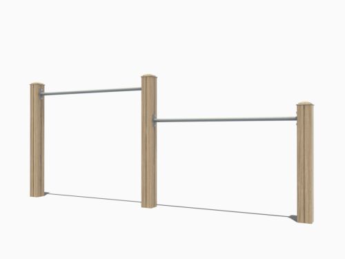 Duikelrek met 2 stangen