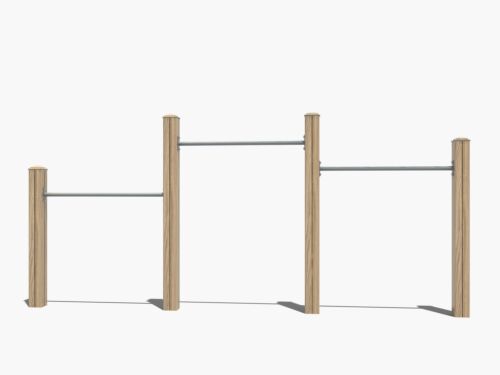 Duikelrek met 3 stangen