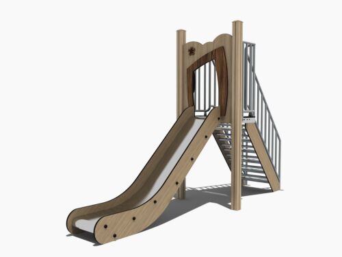 Trap met glijbaan 120 cm hoogte