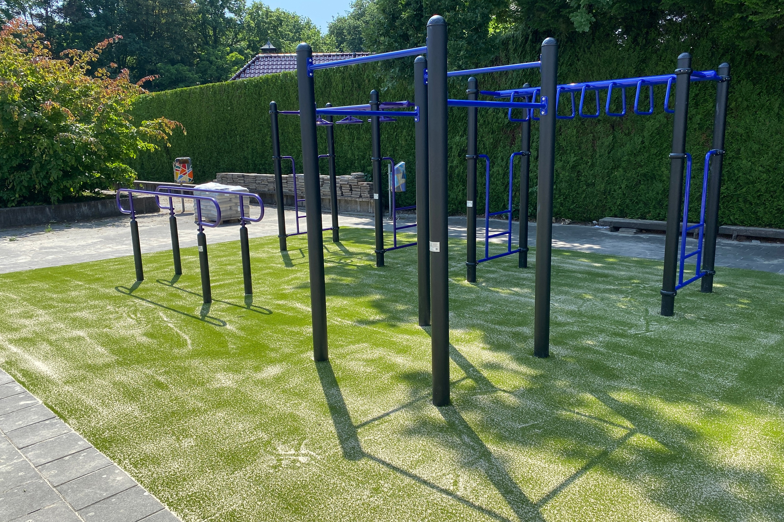 Projectbeeld — Sporttoestellen bij Bonhoeffer College Geessinkweg in Enschede
