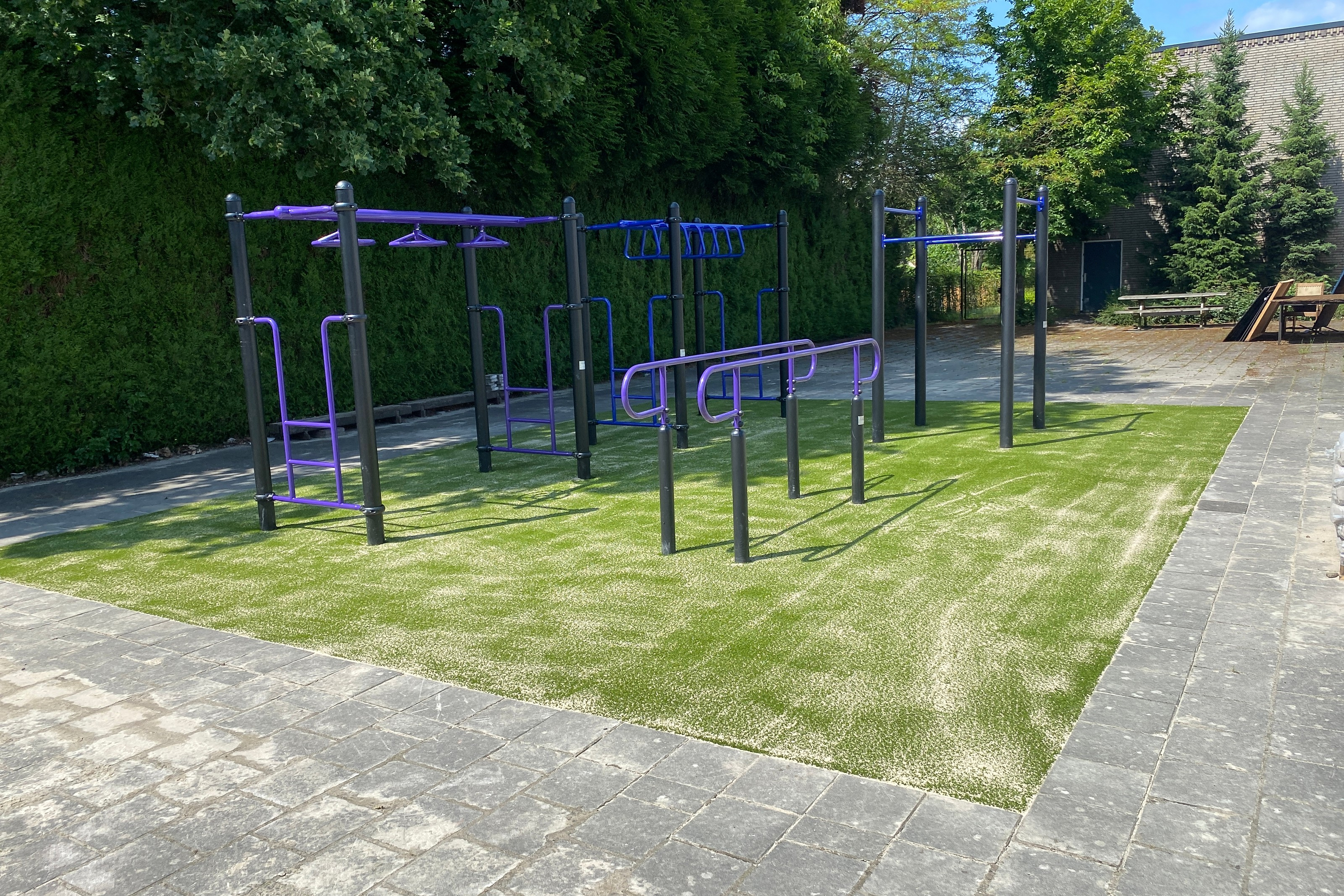 Projectbeeld — Sporttoestellen bij Bonhoeffer College Geessinkweg in Enschede
