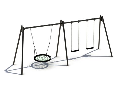 Schommelframe inclusief nest en keuze voor 2 zitjes
