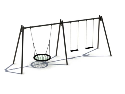 Schommelframe inclusief nest en keuze voor 2 zitjes