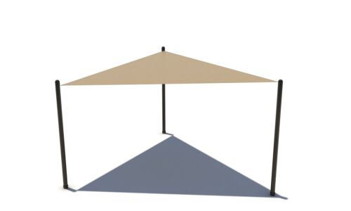 schaduwdoek driehoek 4x4x5.7 meter