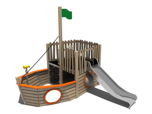 Bootje met glijbaan